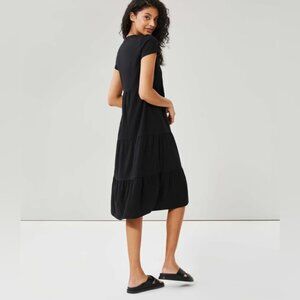 NWT Joe Fresh Black Tiered Maxi Dress